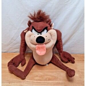 Six Flags Looney Tunes Taz Tasmanian Devil Plush Stuffed Animal 13" Collectible